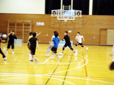 田面木小バスケ部の練習